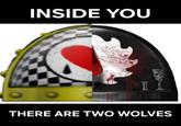 INSIDE YOU THERE ARE TWO WOLVES