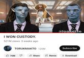 I WON CUSTODY. 521M views 3 weeks ago 76M TORUKMAKTO 120M @loakette Subscribe Share Remix ✓ Download
