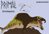 PRIMAL SPINOFAAURUS @THEKAMATADRAWS
