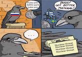 If you join NATO we'll nuke you BOOO! GET BETTER MATERIAL! Nuclear threat N Seat Nuclear threat Nuclear threat Nuclear threat Nuclear threat