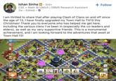 Ishan Sinha in ⚫ 3rd+ • CSE Math @ UMich | DBMS Research Assistant 2w. Edited + Follow I am thrilled to share that after playing Clash of Clans on and off since the age of 13, I have finally upgraded my Town Hall to TH13 this Christmas! Thank you to everyone who has helped me get here, including the various clans I've been in (especially the co-leaders and elders), as well as my very supportive friends. This is a monumental achievement, and I am looking forward to the adventures that await at Town Hall 13! 142 Join 5/5 NONE Town Hall Level 13 Town Hall (Level 13) 12 900 900 ***** A INFO Upgrade Magic Items CHаNge SCENERY Chief's JOURNEY Attack! 8 592 127 8396 438 83 641 225 40 SHOP