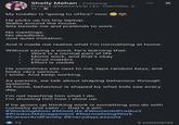 Shelly Mehan • Following Product @Makemytrip | Ex- Intermiles, V... 7h-> My toddler is "going to office" now He picks up his tiny laptop. Walks around the house. Sits beside me and pretends to work. No meetings. No deadlines. Just quiet imitation. : And it made me realise what I'm normalising at home. Without saying a word, he's learning that: Work is a normal part of life Moms work, and that's okay Focus matters Effort is visible He sometimes sits next to me, taps random keys, and looks very serious. I smile. And keep working. As parents, we talk about shaping behaviour through systems. At home, behaviour is shaped by what kids see every day. I'm not teaching him what I do. I'm showing him how I show up. If he grows up thinking work is something you do with curiosity and calm - that's a win. #Working Mom #MomLife #WomenInProduct #ProductManagement #NormalisingWork #CareerAndFamily #EverydayLessons 12 ☑ 3 comments