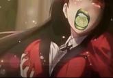 A "lime lips":https://knowyourmeme.com/memes/lime-lips edit of Yumeko.