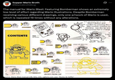 Supper Mario Broth @MarioBrothBlog Ø The manual for Wario Blast: Featuring Bomberman shows an extremely low level of effort regarding Wario illustrations. Despite Bomberman receiving various different drawings, only one artwork of Wario is used, which is repeated 19 times without any alterations. D 4326 ERS! HI NJIMUTTa- UI MIC SELECT Button and confirm by pressing the A digit number reading zer this time. Use the Up and of the Control Pad to change CONTENTS :ton nd Pause. GAME E BOY nquer and trea- ortal ME 35 on -wit- con- creen will allow the ARIO N) ITS stolen items car Source: Wario Blast manual (GB, NA), info: vgfacts.com user "Rocko & Heffer" CC A Butt Bu you destroy
