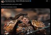 NornQueen Kya - Now Offically Canon! @NornQueenKya If you voted yes, you were right Female Custodes minis