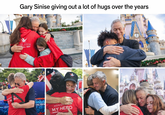 GAF HONOF YH RC Gary Sinise giving out a lot of hugs over the years IARY SINISE ALL 2024 ON.ORG HONOR MY HERO