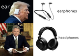 ear earphones headphones