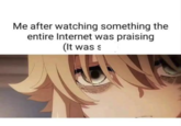 Me after watching something the entire Internet was praising (It was s