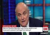 BREAKING NEWS Marcus Claudius Marcellus says Rome needs to own Syracuse to prevent Carthage from taking it LIVE CAN 6:19 PM PT CUOMO PRIME TIME