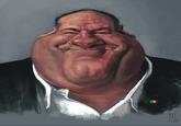 A caricature of Tony Soprano. The art is by Alberto Russo.