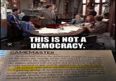THIS IS NOT A DEMOCRACY. may id- nd in ce GAMEMASTER As described above, the gamemaster arranges the major beats of the story, the setting, props, and plays any non-player char- acters (NPCs) the players may encounter. Gamemasters describe the action, players roll six-sided dice to determine whether their actions succeed or not, and the gamemaster describes the results. The person who takes the role of gamemaster is decided by each gaming group. If no one has tackled the job before, say for other roleplaying games, anyone can step up to the plate. Just thoroughly review the rules and adventure, take good notes as needed, and be willing to dive into the experience! ×