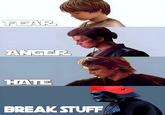 FEAR ANGER HATE BREAK STUFF