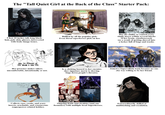 The "Tall Quiet Girl at the Back of the Class" Starter Pack: BHOCK CKTON FERRY BAY EXIT SLO WAM 5 foot 10 inches tall, long black hair, pale skin, glasses, introverted with body-image issues. Bullied by all the popular girls. Even literal superheroes pick on her. Has the ability to control every single insect within several blocks of her brain, simultaneously (as a result of getting shoved into a locker full of bugs and trash). BRO, I'M STRAIGHT UP NOT HAVING A GOOD TIME. Her presence makes others uncomfortable, intentionally or not. Is a choking hazard to her enemies (her signature movie is shoving bugs down people's throats). can This bad boy. traumatize so many, people! Shade Stalker Joined a Supervillain team because no-one else was willing to be her friend. Collects rare, exotic, and scary insects, arachnids, and crustaceans (superpower-related hobby). Clockblocker Ongoing feuds and rivalries (and one foemance) with multiple local Superheroes. Extraordinarily skilled at multitasking and escalation.