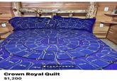 Col Cona Rogal 30 مهر C-Rigne Cona Regal Con Rigad Crown Royal Quilt $1,200 གཏྟཱཀ * * 77