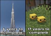 6 years to 17 years to complete complete