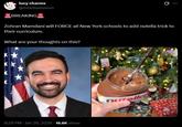 A meme about Nutella Tricks. It reads, "Zohran Mamdani will FORCE all New York schools to add nutella trick to their curriculum."