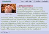 Anonymous 250 KB JPG 01/27/26(Tue)11:23:09 No.217616578 >>217616211 (OP) # >Well it happened again students, another protestor, or should I say, professional agitator, was killed by a Dementor last night, does this mean the Dementors should stop doing their job in finding illegal criminals from Azkaban? Quite the opposite, I've spoken with the ministry and we're increasing Dementor presence in Hogwarts. And for all you smarmy commies who want illegals to freely roam our schools, remember this: LAW AND ORDER. If you interfere with a Dementors work, he WILL suck the soul out of you and give you the most painful death... Thank you very much, and let the fest begin! >>217616633 #
