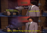 British control over its American colonies Lord North [adultswim.com] Why would King George do this? [adultswim.com]