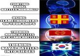FIGHTING NAVAL BATTLES NORMALLY USING FLAMETHROWERS ON YOUR SHIPS 8 B 8 B TURNING NAVAL BATTLES INTO LAND BATTLES TURNING NAVAL BATTLES INTO SIEGES imgflip.com = SPOR