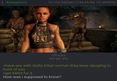 Anonymous 01/24/26(Sat) 12:33:45 No.731469392 688833 Citra.jpg 909 KB JPG >have sex with slutty tribal woman they keep dangling in front of you >get killed for it How was i supposed to know?