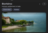 Borbino Human settlement in Italy Overview Hotels