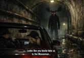 A drawing referencing the moose man meme. The meme shows the moose man in the sewer.