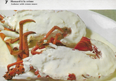 7 Homard à la crème (Lobster with cream sauce)
