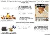 That one kid in elementary school that would lie about everything for no reason "My dad has a monster truck" starter pack "My uncle's new wife is the CEO of Nickelodeon and she let me meet Spongebob and Drake Bell" OHAVE A GIRLFRIEND alamu "Tom Brady's my godfather" alamu EVERYONE believed him "My family minivan is a Transformer, you can't see it though it's shy" "My second cousin is Hannah Montana" SHE JUST GOES TO ANOTHER SCHOOL ckmeme.com "I totally have I'm just not allowed to bring it to school" "I'm actually a shapeshifter from New Zealand" "My mom works at Sony and has an unreleased PlayStation but you can't come over and play with it or she'd get fired" F--- you Gabriel