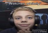 A version of the Speed Watches meme. This time it's a white kid watching.