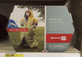 B DVT 05 0204 embark walking sleeping bag Fits adults 5 ft-6 ft 3 in tall. Side cinch draws bag up to allow for walking around. Snap closure on arm holes Drawstring foot opening for venting on warm nights. 2 lbs of filling. Fiber: 100% polyester SLEEPING BAG WALKING SLEEPING BAG 35.99 $14W049 20° 30° 40°-60° A WARNING: KEEP ALL FLAME AND HEAT SOURCES AWAY FROM THE SLEEPING BAG FABRIC. THIS SLEEPING BAG MEETS THE FLAMMABILITY REQUIREMENTS OF CPAI-75 SALON FEIN