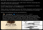 Every accusation is a confession. JK Rowling spends all her time trying to vilify trans people. Calling them dangerous predators who are a threat to children. Yet she invited one of the most notorious child sex traffickers to a children's play. She enabled the predator. sudox @kmcnam1. 18h JK Rowling invited the world's most notorious child trafficking p-------- to a children's play. This was a decade after he was convicted of child sex crimes and became a registered sex ... 750 Les Ave, Sth Floor Now Yok NY 122 On Apr 20, 2018, 34 PM. Rys Kimi wrote HARRY POTTER AND THE CURSED CHILD PARTS ONE AND TWO- Sunday, 22nd April 2018 Lyric Theatre 214 West 43rd Street, New York This invitation is for both Part One and Part Two. PLEASE NOTE it is one play in two parts and it is not possible to only attend from: Peggy Siegel To Rys Kimmitt C: Jeffrey Eptain an@gmail.com Peggy Siegal - Subject: Re: Harry Potter dinner. Sunday e Walker Leave this with me arrange for an additional set of dinner and after party passes to Thanks thys From CC Callender Date: Friday, Apr 20 2018 11.65 AM To: Pecey Sieg Ce: La Walker Subject: Re: Harry Potter dinner Dinner is not seated though there are 24fts and high and the Prom my mede On Apr 20, 2018, 1950AM Calin need a high favored two seats just for the Hogwarth dining