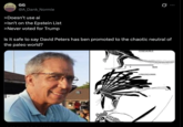 GG @A_Dank_Normie > Doesn't use ai >Isn't on the Epstein List >Never voted for Trump Q Is it safe to say David Peters has ben promoted to the chaotic neutral of the paleo world? COSESAURUS 5cm LONGISQUAMA 10cm