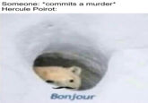 Someone: *commits a murder* Hercule Poirot: Bonjour