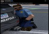Grimaldus @ImperiumFirst Minecraft finally getting the George Floyd update 0 Ford Minnesatis POLICE NEAPOLIS POUCE