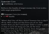 SUBVERT CITY Cooldown: 0/10 turns Reduces the loyalty of target enemy city. Cost scales with target population. SUBVERT CITY (10 TURNS) ■-3.0 loyalty "What's that? You call that a house!? Someone lives in that?! Oh my. Well, it shows just how brave you all are. Your masters know you don't need proper shelter or water or food or sleep or rest to die doing your jobs, for the 'Great Emperator'! If he even exists. Anyway, if you change your mind about joining the T'au, do let me know." - Por el Dal'kor Slytongue, water caste emissary