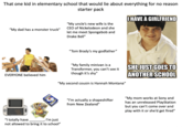 That one kid in elementary school that would lie about everything for no reason "My dad has a monster truck" starter pack "My uncle's new wife is the CEO of Nickelodeon and she let me meet Spongebob and Drake Bell" OHAVE A GIRLFRIEND "Tom Brady's my godfather" EVERYONE believed him "My family minivan is a Transformer, you can't see it though it's shy" "My second cousin is Hannah Montana" SHE JUST GOES TO ANOTHER SCHOOL "I totally have I'm just not allowed to bring it to school" "I'm actually a shapeshifter from New Zealand" "My mom works at Sony and has an unreleased PlayStation but you can't come over and play with it or she'd get fired"