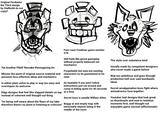 Original Ferdiador the Third design by SlaRkziN do not copy!! Yet Another FNAF Remake Reimagining tm Misses the point of original source material and presents less effective ideas and mechanics Is either plain unfun to play or way too easy and overstayes its welcome Free roam Fredbear game number 578 Still feels like gmod gameplay without properly balanced out mechanics Forgettable but uses pre existing characters so its guaranteed to be seen Its beatable if you don't follow instructions just run around and camp in hiding spots for 40 seconds Edgy designs that feel like slapped details on top at a time instead of coherent well thought out thing "Im being self aware about the flaws of my take therefore there's no point in listening to criticism" Secret boss is usually William Afton Buggy ai and empty map with intractable objects being in the middle of the room The style over substance kind Usually made by competent designers who never made a game before Way too ambitious and goes through production hell over said bombastic ideas Secret amalgamation boss fight where animatronics fuse together Youtuber bait designs that look great on thumbnails and neat in isolation moments first, well thought out enjoyable game second (affectionate)