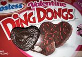 ostess Valentine DINGDONGS BRAND Exc Hos T AKE FILLING PRODUCT ENLARGED TO SHOW DETAIL