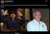 Grimaldus @ImperiumFirst Nick Fuentes if you can hear me, please drop the Epstein quarter zip in white 曲 (FRIC AF 8:27 PM · Jan 31, 2026 497.3K Views