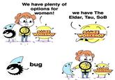 We have plenty of options for women! we have The Eldar, Tau, S-- GAMES WORKSHOP® GAMES WORKSHOP bug GAMES WORKSHOP