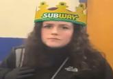 An edit of Sydney Claire Goins in a Subway crown. She is known as the Subway Queen.