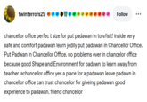 twinterrors29 Follow chancellor office perfect size for put padawan in to visit! inside very safe and comfort padawan learn jedily put padawan in Chancellor Office. Put Padwan in Chancellor Office. no problems ever in chancelor office because good Shape and Environment for padawn to learn away from teacher. achancellor office yes a place for a padawan leave padawn in chancellor office can trust chancellor for giveing padawan good experience to padawan. friend chancellor