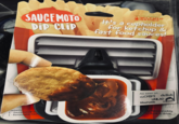 SAUCEMOTO DIP CLIP www.milkmendesign.com MILKMEN DESIGN It's a cupholder for ketchup & fast food sauces! Nost sence As seen on... theCHIVE delish UNILAD Mashable CONAN Contents 1-SaucemotoⓇ m 1-Removeable Sauc p Responsibly. 't dunk & drive.