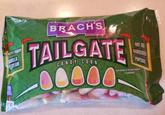 VANILLA ECREAM 110 ALORIES SERVING Weila BRACH'S CANDY CORN TAILGATE 00000 HOT DOG HAMBURGER POPCORN NATURALLY & ARTIFICIALLY FLAVORED