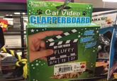 OCCE Archie McPhee Cat Video CLAPPERBOARD MY CAT VIDEO FLUFFY SCENE TAKE DATE 3/4 13 27 Lights AMAGO Camera Action! SURV 76 NR $4.99 FLYIN ACCESSORIES N/A CAT VIDEO CLAPPERBOARD PET ACCESSORITE 448 7 P N/A 710 OT: 1 HS 9674 Date OC32 C Y