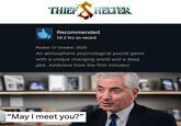 THIEF SHELTER Recommended 19.2 hrs on record Posted: 17 October, 2025 An atmospheric psychological puzzle game with a unique changing world and a deep plot. Addictive from the first minutes! "May I meet you?"
