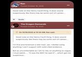 Ran Posted October 16, 2025 Good note on the Henry Cavill thing. It does sound suspiciously like there may be some sort of cameo.... Quote The Dragon Demands Posted October 16, 2025 On 10/16/2025 at 10:44 AM, Ran said: Good note on the Henry Cavill thing. It does sound suspiciously like there may be some sort of cameo.... I'm first and foremost a wiki-man, ser, I dislike using anything I can't support with solid cited evidence. But as uncomfortable as I am to rely on anything so vague, I must admit..... "it was the WAY he said it".... which got me suspicious...