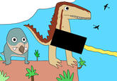 My first entry for Dinovember. Can anyone guess what this is referencing?