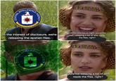 INTELLIGENCE CENTRAL CENTRAL AGENCY 148586 UNITED STATES OF AMERICA In the interest of disclosure, we're releasing the epstien files. Just for disclosure right, youre not like... keeping a list of who reads the files, right? CENTRAL INTELLIGENCE AGENCY UNITED STATES OF AMERICA Youre not keeping a list of who reads the files, right?