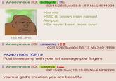 ⠀ Anonymous (ID: BxS8qEIB) 02/15/26(Sun)03:31:57 No.24011004 >be me >550 lb brown man named Ashpoo >it's never been more over 152 KB JPG Anonymous (ID: /JH3kWN3 ) == >>24011004 (OP) # 02/15/26(Sun)04:56:13 No.24011119 Post timestamp with your fat sausage poo fingers Anonymous (ID: xcX5fZvw) 02/15/26(Sun)15:15:08 No.24012220 youre a god's creation you are beautiful